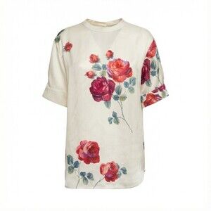 N°21 Floral Print Short-Sleeve Shirt - NWT